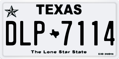 TX license plate DLP7114