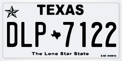 TX license plate DLP7122