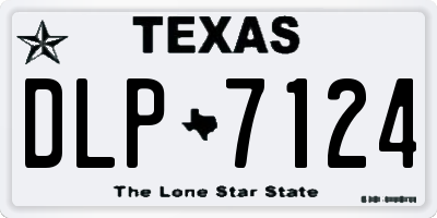 TX license plate DLP7124