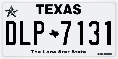 TX license plate DLP7131