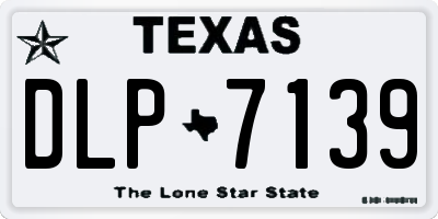 TX license plate DLP7139