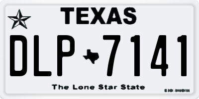 TX license plate DLP7141