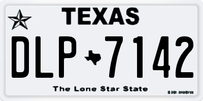 TX license plate DLP7142