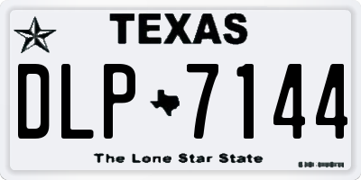 TX license plate DLP7144