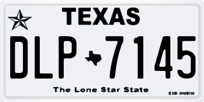 TX license plate DLP7145