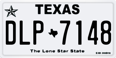TX license plate DLP7148