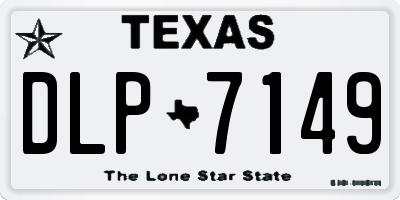 TX license plate DLP7149