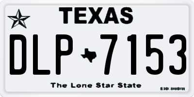 TX license plate DLP7153