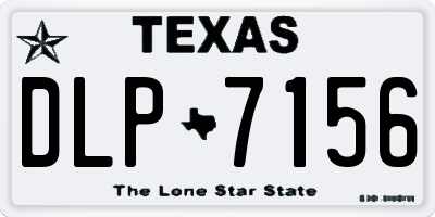 TX license plate DLP7156