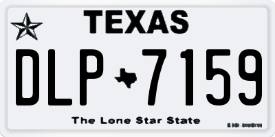 TX license plate DLP7159
