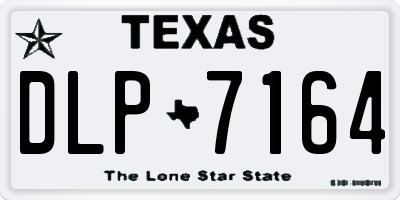 TX license plate DLP7164