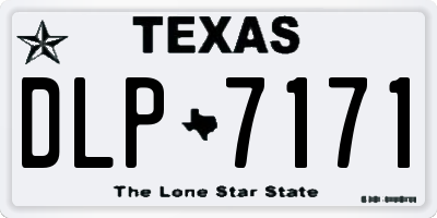 TX license plate DLP7171