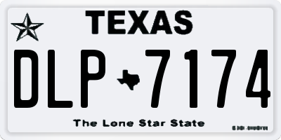 TX license plate DLP7174