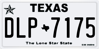 TX license plate DLP7175