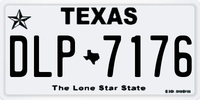 TX license plate DLP7176