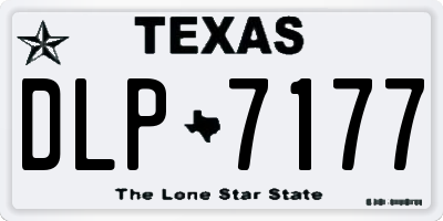 TX license plate DLP7177