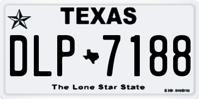 TX license plate DLP7188