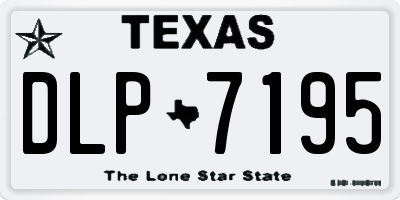 TX license plate DLP7195