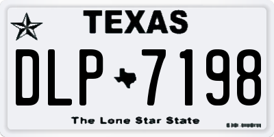 TX license plate DLP7198