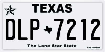 TX license plate DLP7212
