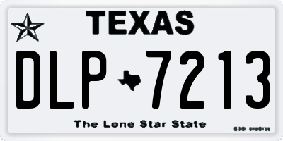 TX license plate DLP7213