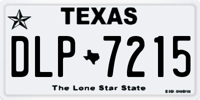 TX license plate DLP7215