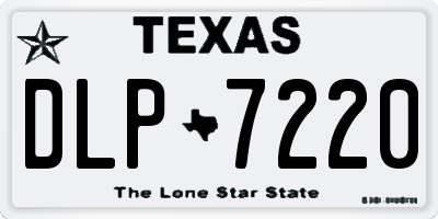 TX license plate DLP7220
