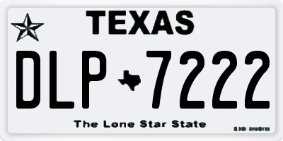 TX license plate DLP7222