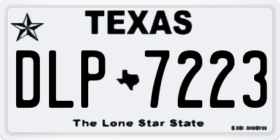 TX license plate DLP7223