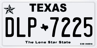 TX license plate DLP7225