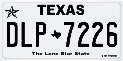 TX license plate DLP7226