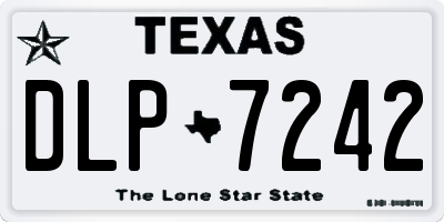 TX license plate DLP7242