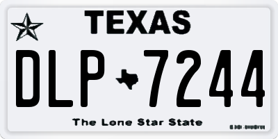 TX license plate DLP7244