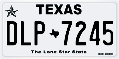 TX license plate DLP7245