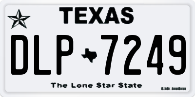 TX license plate DLP7249
