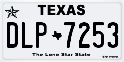 TX license plate DLP7253