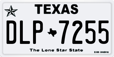 TX license plate DLP7255