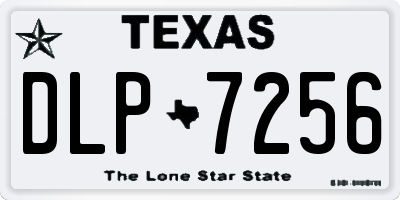 TX license plate DLP7256