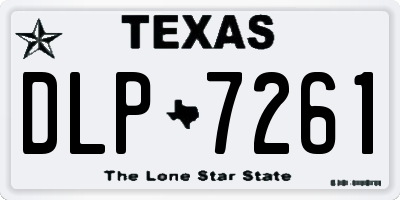 TX license plate DLP7261