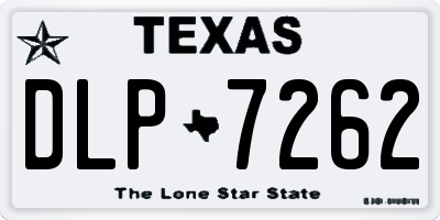 TX license plate DLP7262