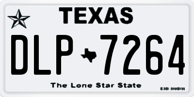 TX license plate DLP7264