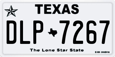TX license plate DLP7267