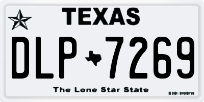 TX license plate DLP7269