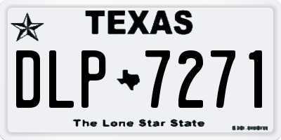 TX license plate DLP7271