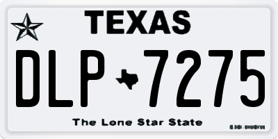TX license plate DLP7275