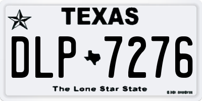 TX license plate DLP7276