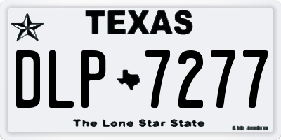TX license plate DLP7277