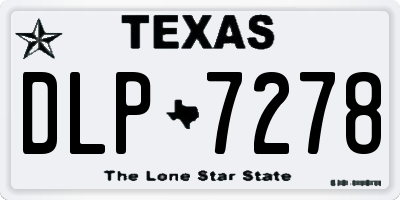TX license plate DLP7278