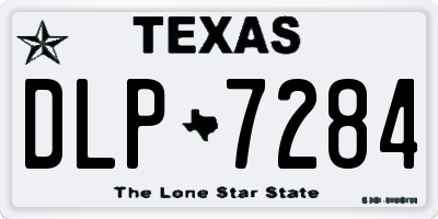 TX license plate DLP7284
