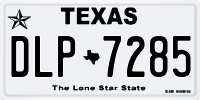 TX license plate DLP7285